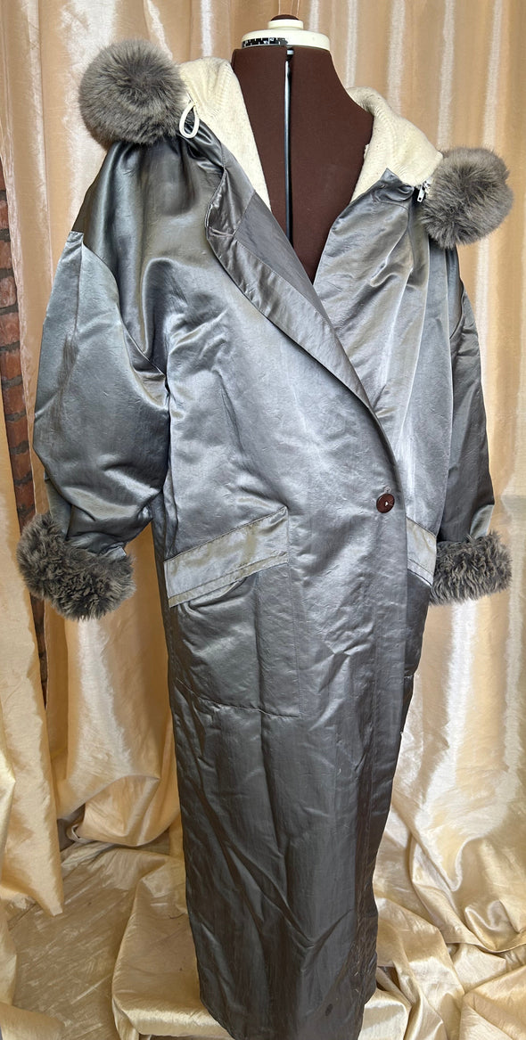 Ladies 2 Piece La Parka Coat, Beige & Champagne, L