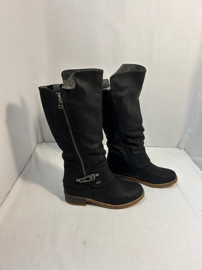 Ladies knee-High Snow Boots, Black, Size 41, New