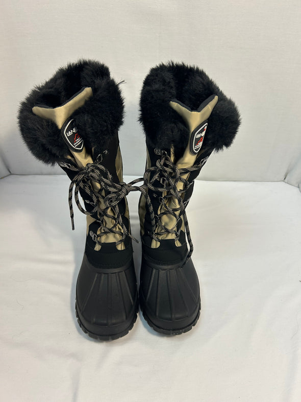 Ladies Tall Winter Boots, Champagne, Size 8,