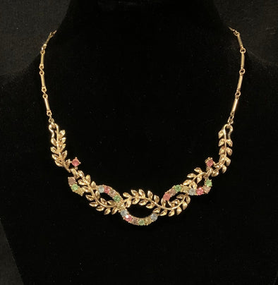 Vintage Coro Rhinestone Necklace