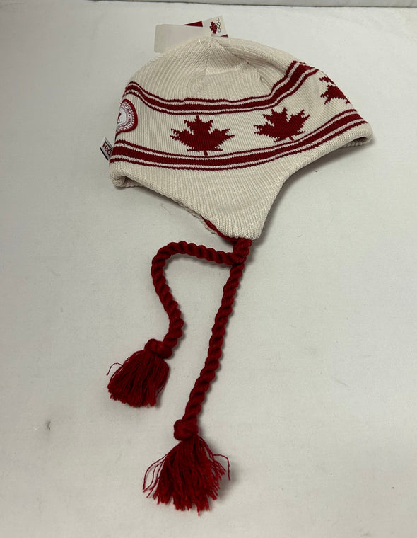 Winter Hat, Red/White, One Size, NEW