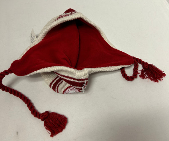 Winter Hat, Red/White, One Size, NEW