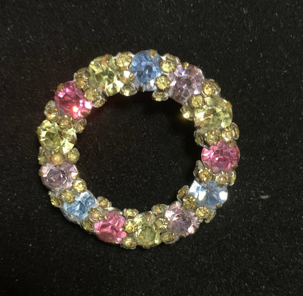 Multi-Coloured Rhinestone Pin