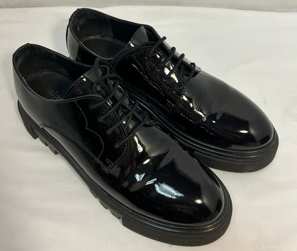 Men’s Soft Leather Shoes, Black, Size 40