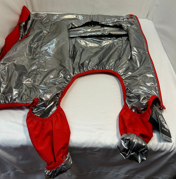 Insulated Dog Snow Suit, Red, 40-47 Pounds, 22", NEW