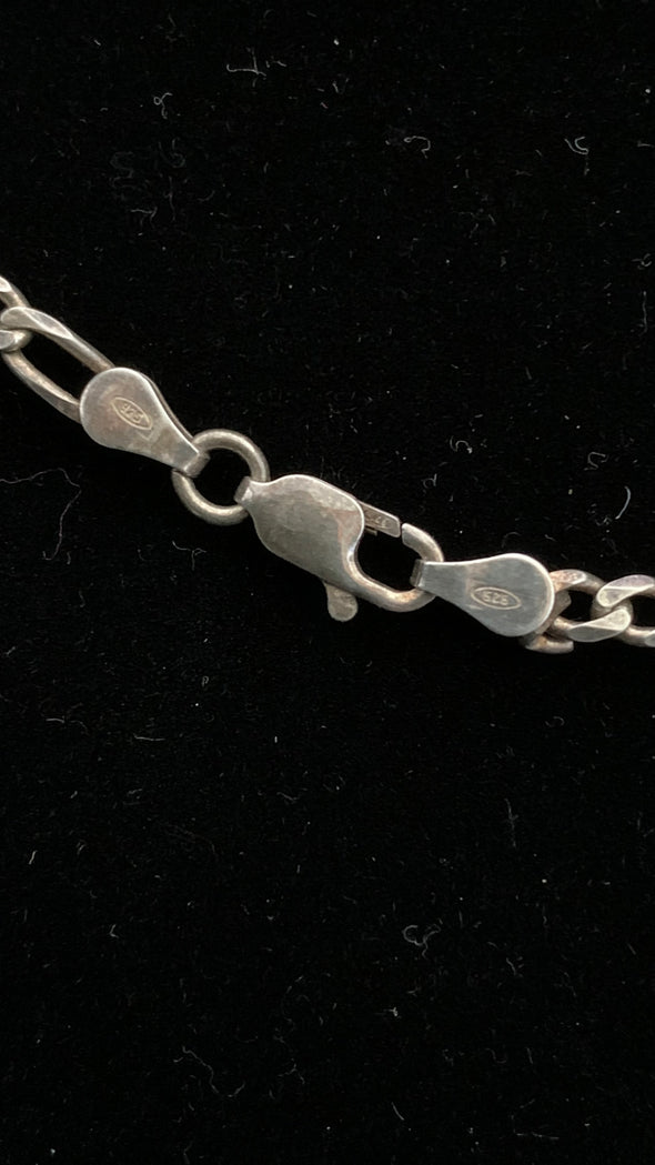 Vintage Mexican 925 Silver Turquoise Pendant, Bracelet and Earrings