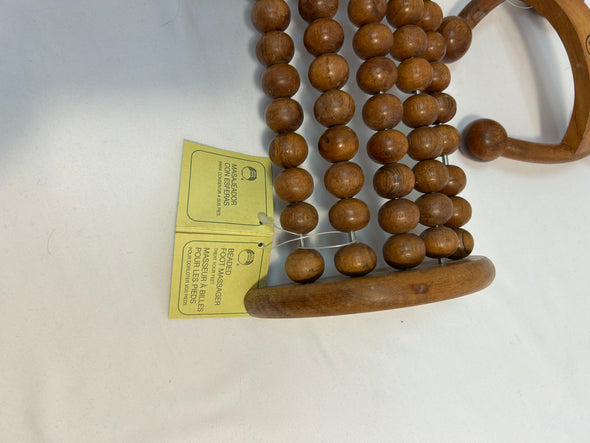 Foot Massager+ Bonus Massager, Wood, 8” x 6”, NEW