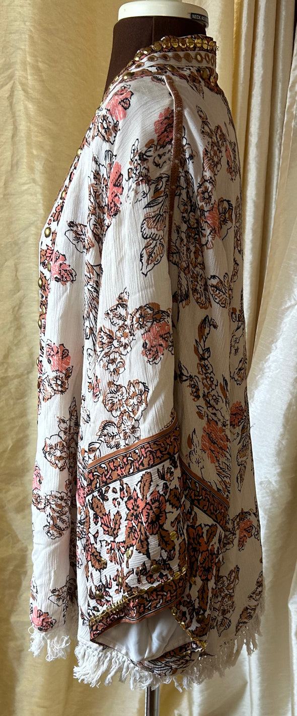 Ladies 3/4 Sleeve Lined Kimono Jacket, L/XL