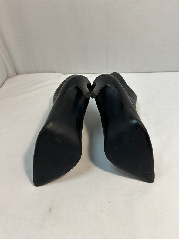 Above Ankle 4.5” Heel Boots, Black, Gently Used, Size 7.5