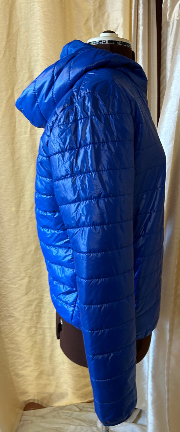 Unisex Puffer Jacket, Blue, Size Small/Medium, NEW