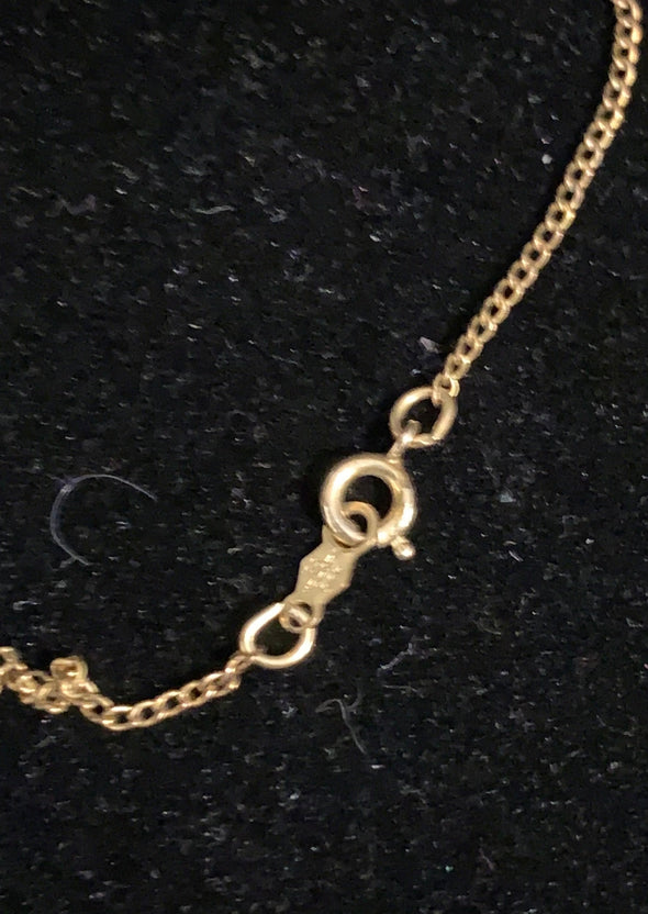 Vintage 12K Gold Filled Round Locket Necklace and Chain