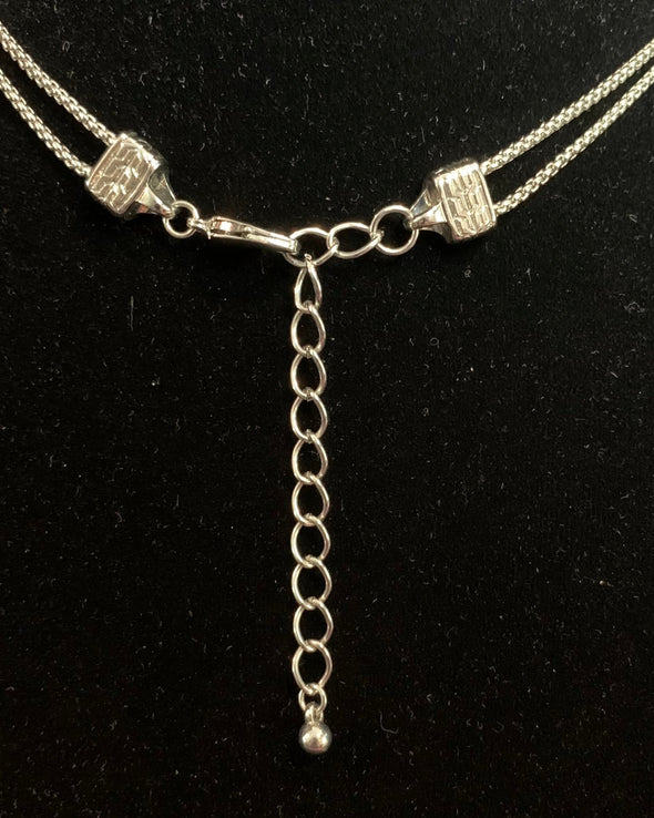 Costume Silver and Pearl Necklace