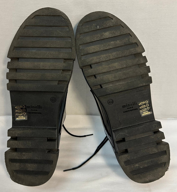 Men’s Soft Leather Shoes, Black, Size 40