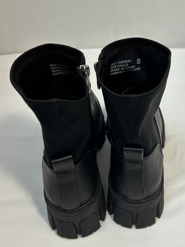 Above Ankle Boots, Black, Size 8, NEW