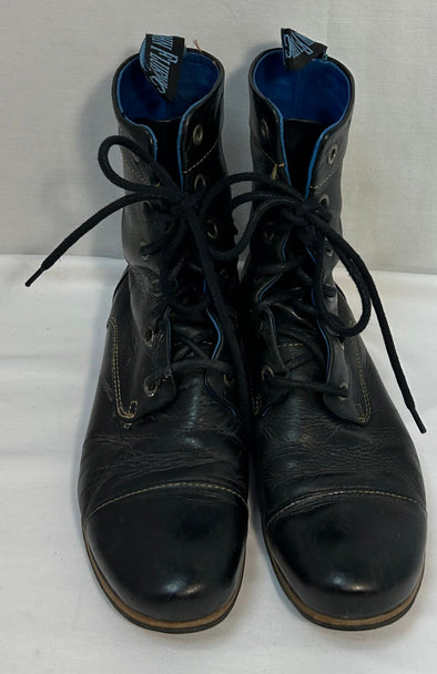 Women's Radio Combat Boots, Black, Size 7, Canadian Designed