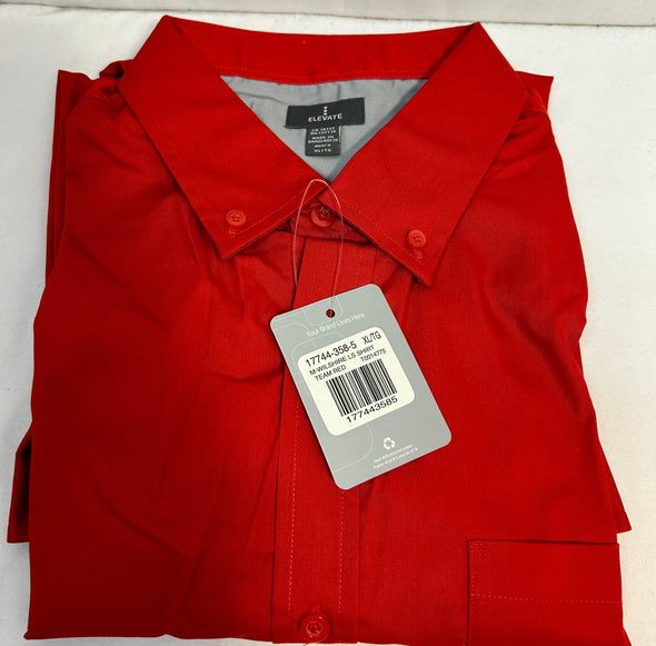 Men’s Long Sleeve Shirt, Red, Size XL, New