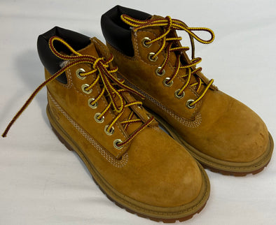 Children's Boots, Size 11, Light Brown/Dark Brown Trim,