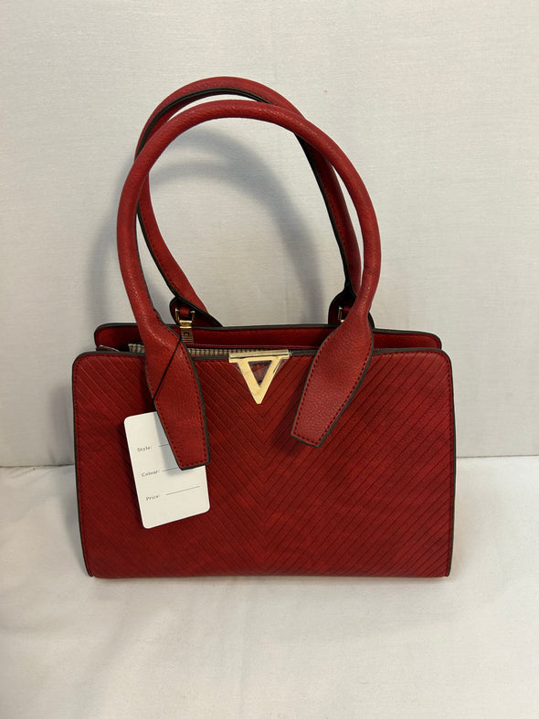 Women's Handbag, Burnt Red, 9" x 12", With XBody Strap, NEW