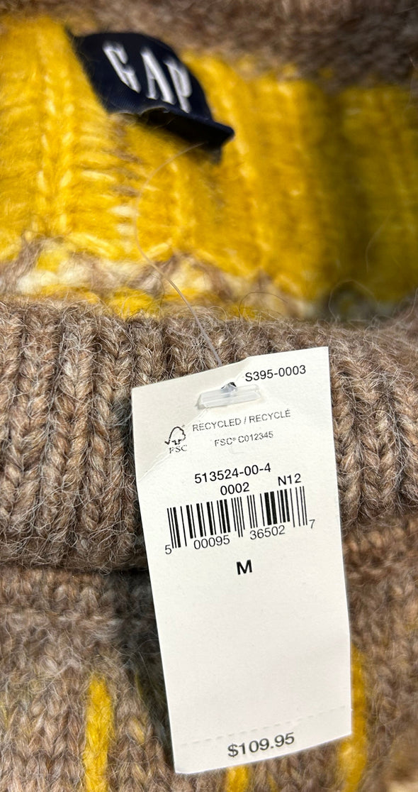 Ladies Knit Nordic Sweater, Size Medium, New With Tags
