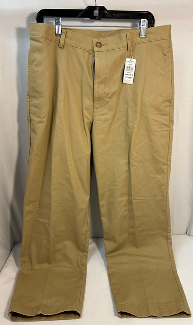 Men’s Lined Pants, Dark Khaki, 34/29,LL Bean, New With Tags