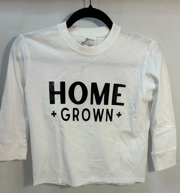 Youth T-Shirt, White/Black, Size Small, New