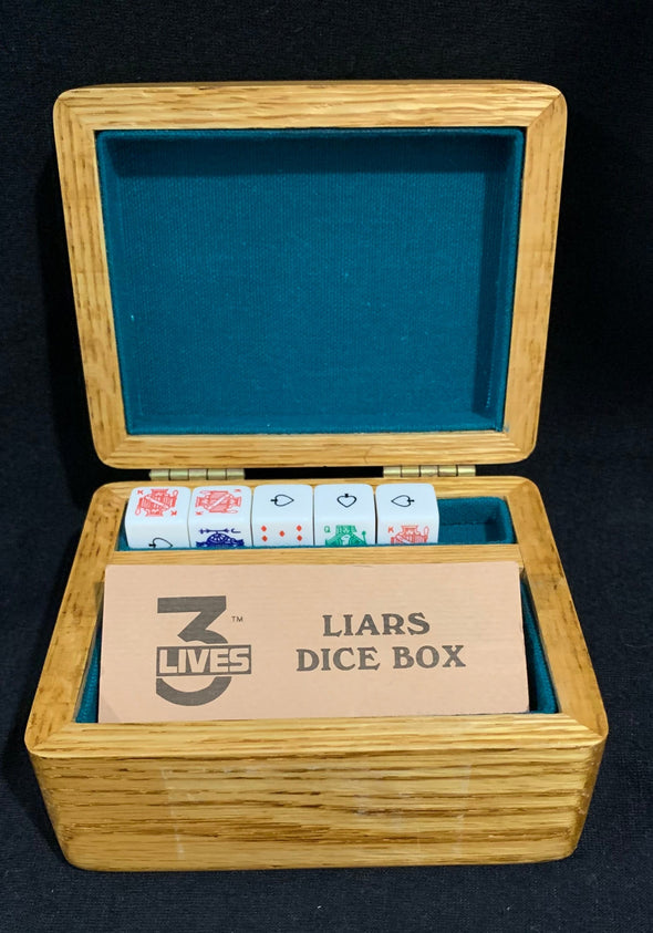 3 Lives Vintage Liars Dice Box