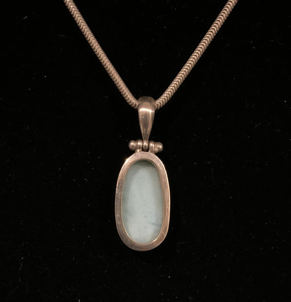 Silver Lamar Bracelet, Pendant on Chain and Earrings