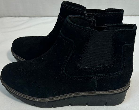 Fall/Winter Ankle Boots, 1.5", Black, 7.5