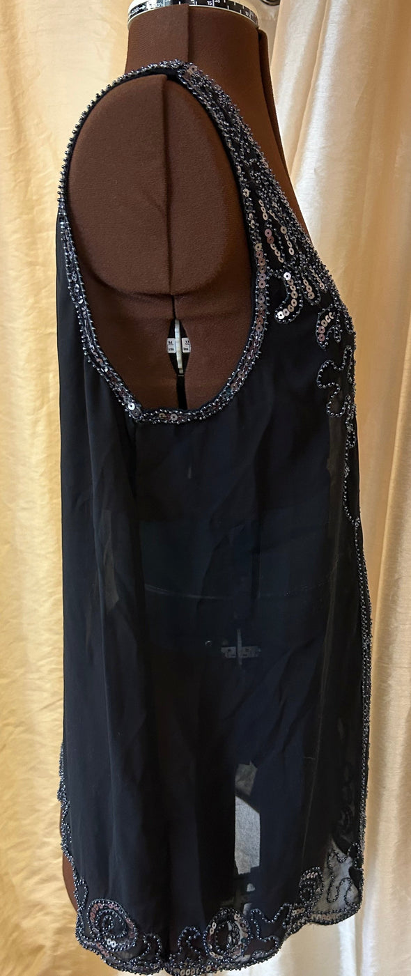 Sleeveless Beaded Blouse