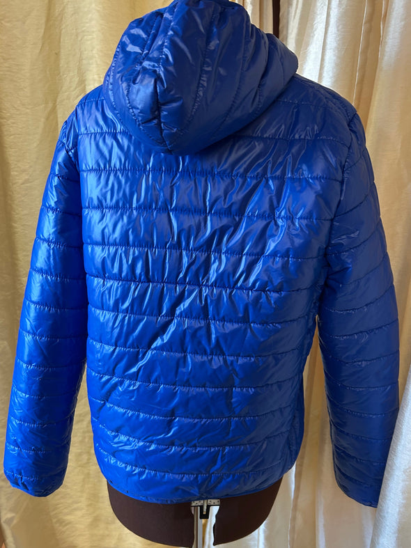 Unisex Puffer Jacket, Blue, Size Small/Medium, NEW