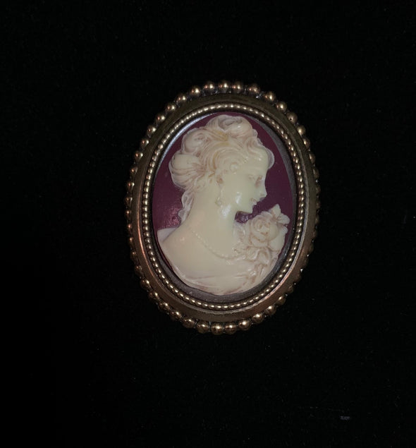 Costume Cameo Brooch