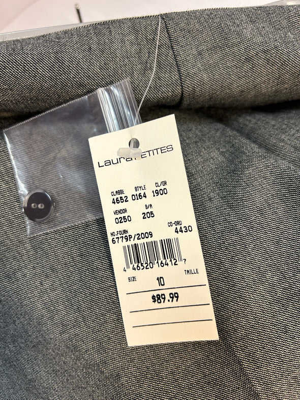 Ladies Trousers, Grey, Size 10, NEW