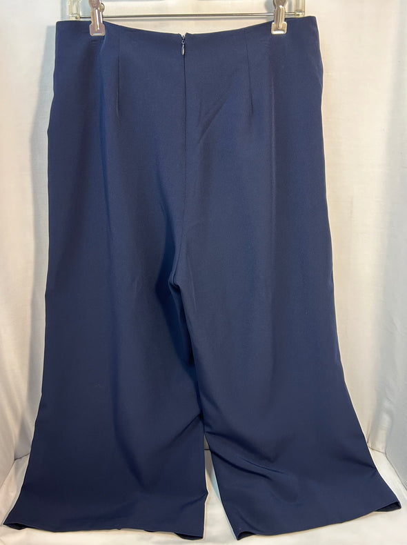 Women's Flare Leg Pants, Navy, Size 10, NEW