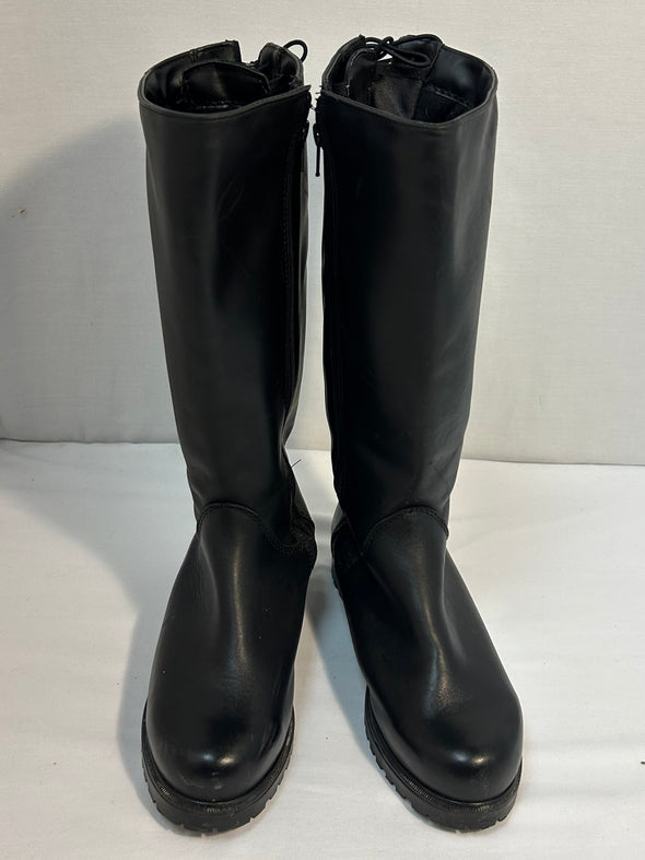 Ladies Wide Leg Boots, Black, Size 8.5, NEW