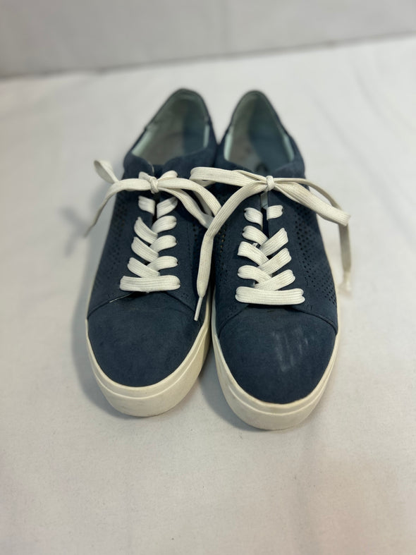 Ladies Platform Shoes, Blue, Size 7, Gently Used