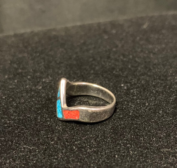 Petite Silver Ring with Inlay (4)