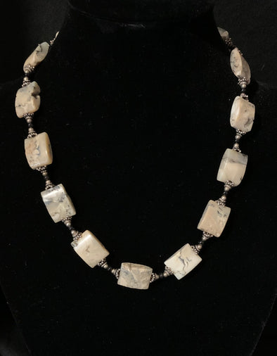 Virginia Ross African Opal and Onyx Necklace