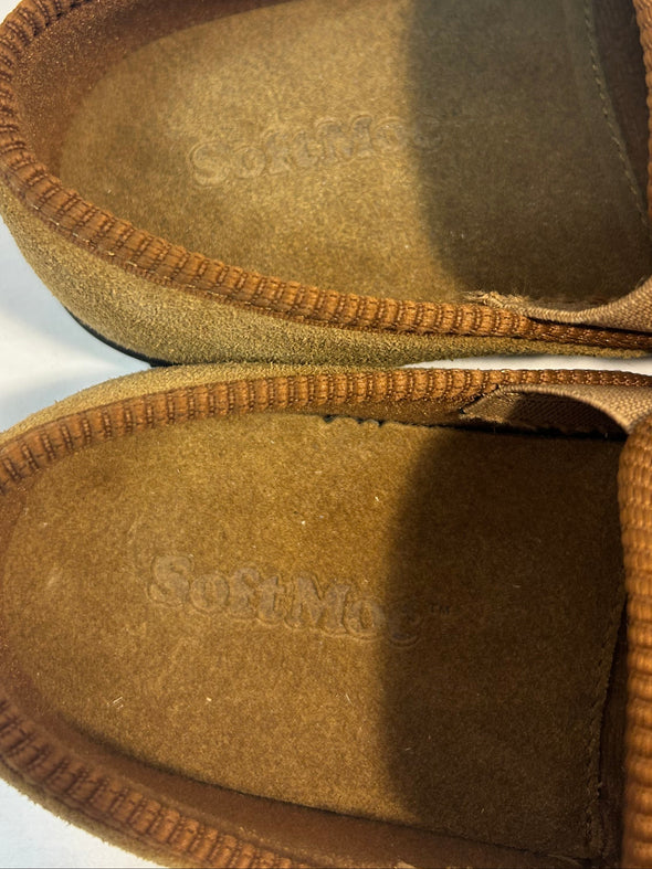 Men's Slippers, Brown Size 7, NEW