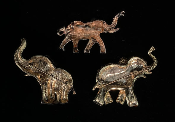 Trio of Elephant Pins