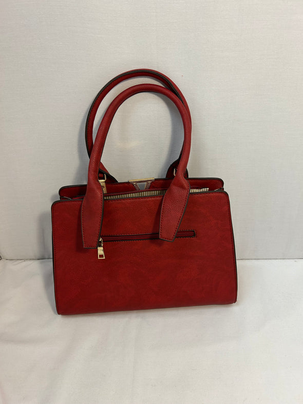 Women's Handbag, Burnt Red, 9" x 12", With XBody Strap, NEW