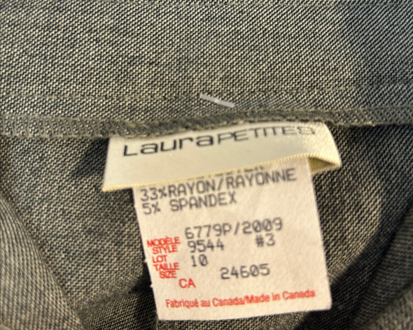 Ladies Trousers, Grey, Size 10, NEW
