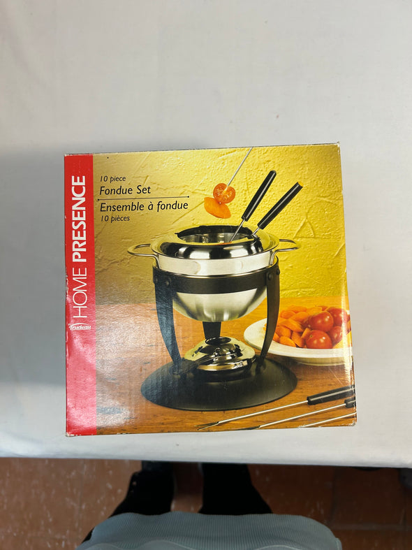 10 Piece Fondue Set, Stainless, NEW in Box