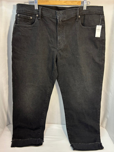 Girl Friendly Capri Length Jeans, Black, 33/16