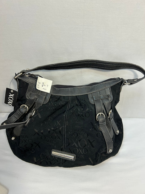 Ladies Handbag, Black Print 16" x 12" NEW With Tags