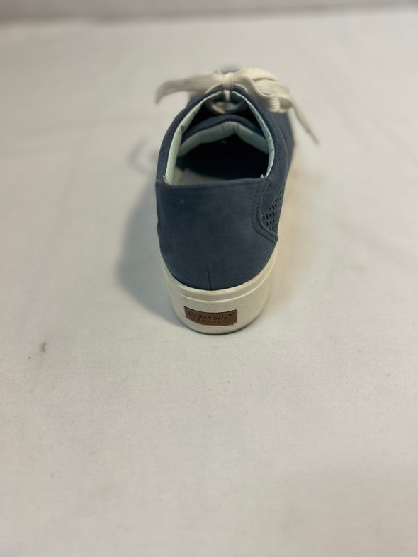 Ladies Platform Shoes, Blue, Size 7, Gently Used