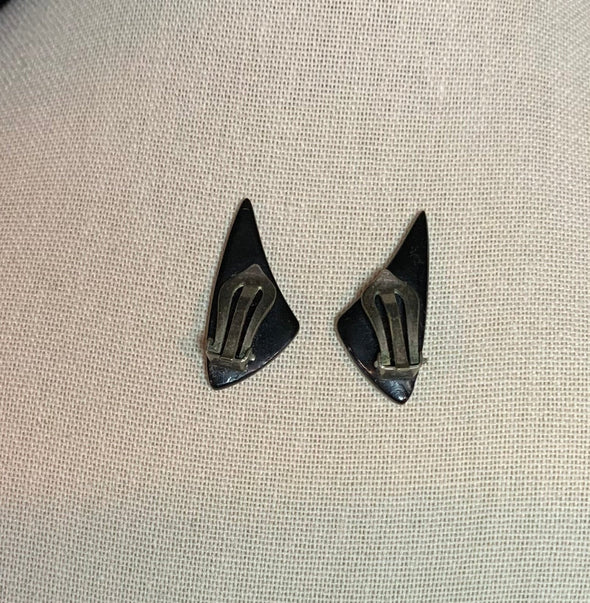 Vintage Hans Hansen (Danish) Abstract Brooch and Earrings