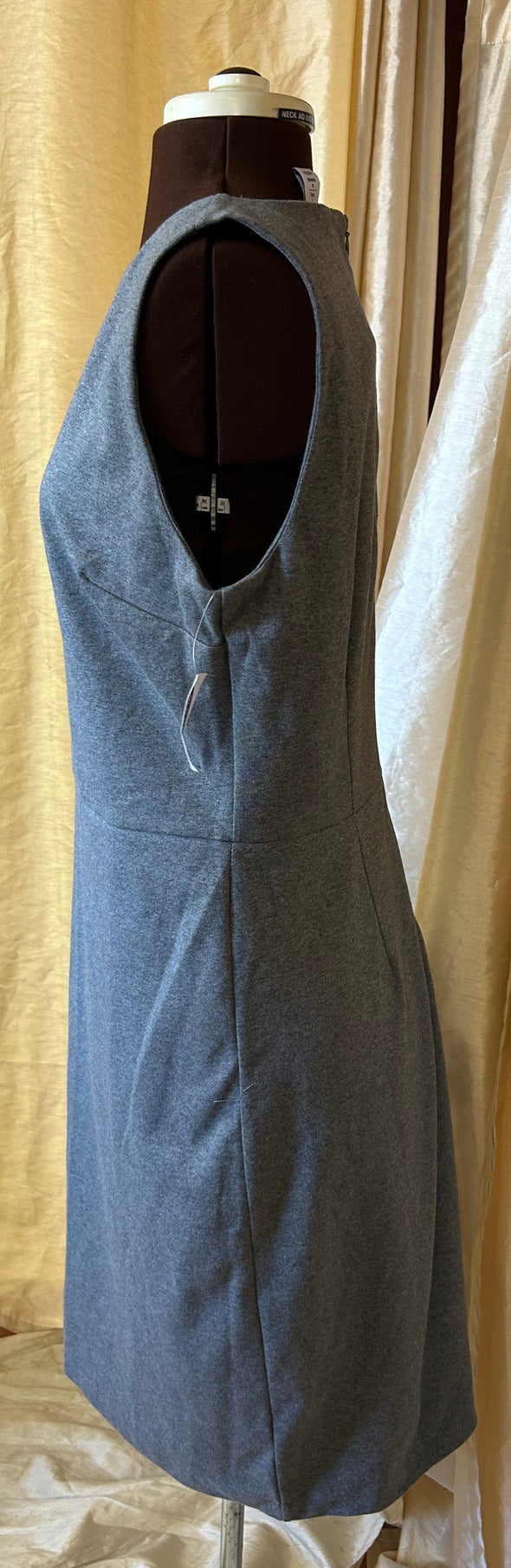 Ladies Sleeveless Dress, Grey, Size Large Tall,