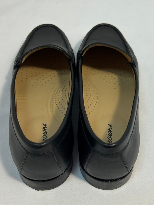 Ladies Comfortable Loafers, Arch Support, Black, Size 8.5, NEW