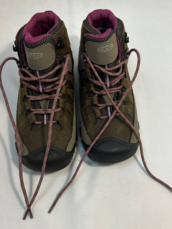 Ladies Hiking Boots, Tan/Pink, Size 7, NEW