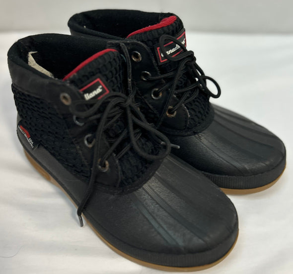 Women's Insulated Winter Boots, Waterproof, Black, Size 7